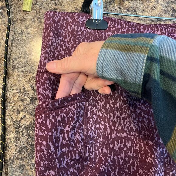 All in Motion Purple NEW Leggings Pockets Plus Size 3X - Picture 4 of 9